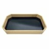 14In Black Glass And Wood Tray 1 14In Black Glass And Wood Tray -Home Decoration Sales Shop 14in black glass and wood tray