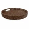 15In Brown Wicker Tray 1 15In Brown Wicker Tray -Home Decoration Sales Shop 15in brown wicker tray