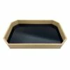 16In Black Glass And Wood Tray 2 16In Black Glass And Wood Tray -Home Decoration Sales Shop 16in black glass and wood tray