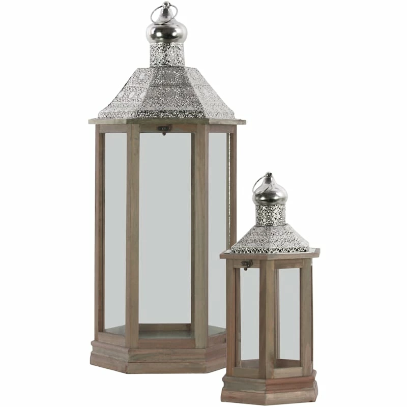 17in. Boho Lantern 3 17in. Boho Lantern