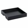 19IN BLACK SQUARE Wood Tray