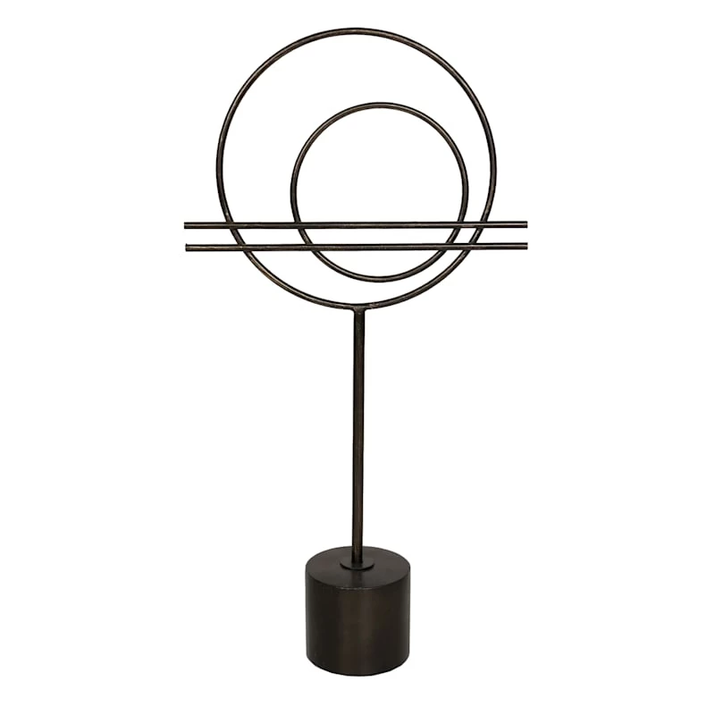 29In Circle W Stand Metal Decor 3 29In Circle W Stand Metal Decor