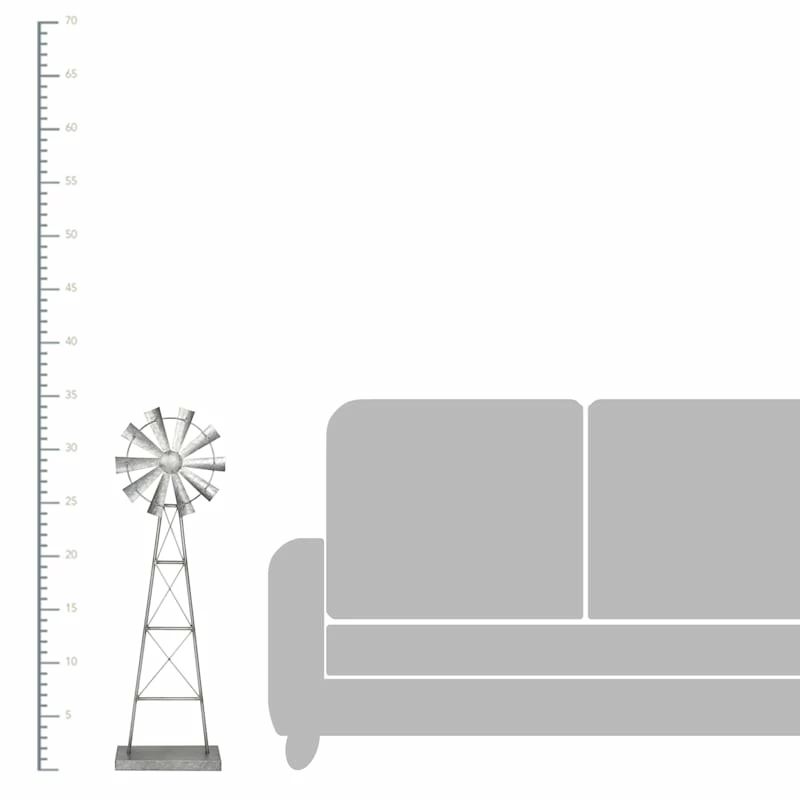 34In Windmill Metal Decor 4 34In Windmill Metal Decor - Image 2