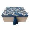 4x7in Blue Fabric Box -Home Decoration Sales Shop 4x7in blue fabric box