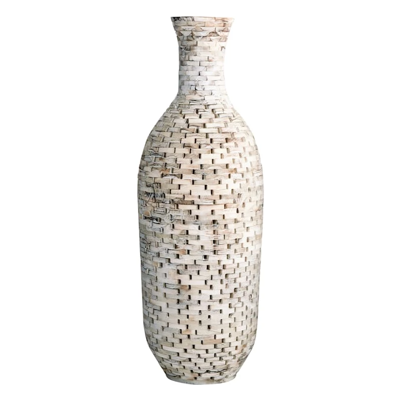 Acacia Recycled Bottle Floor Vase, 36.5" 3 Acacia Recycled Bottle Floor Vase, 36.5"