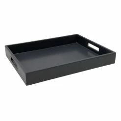 Black Beauty Wooden Decorative Tray, 16x12