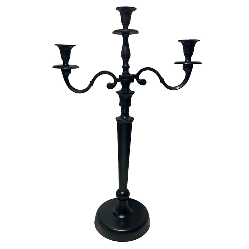 Black Candelabra, 29" 3 Black Candelabra, 29"