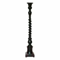 Black Candle Holder, 38"