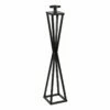 Black Metal Candle Holder, Large 2 Black Metal Candle Holder, Large -Home Decoration Sales Shop black metal candle holder large