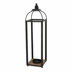 Black Metal Lantern, 31"