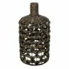 Black Water Hyacinth & Metal Vase, 28" 1 Black Water Hyacinth & Metal Vase, 28" -Home Decoration Sales Shop black water hyacinth metal vase 28