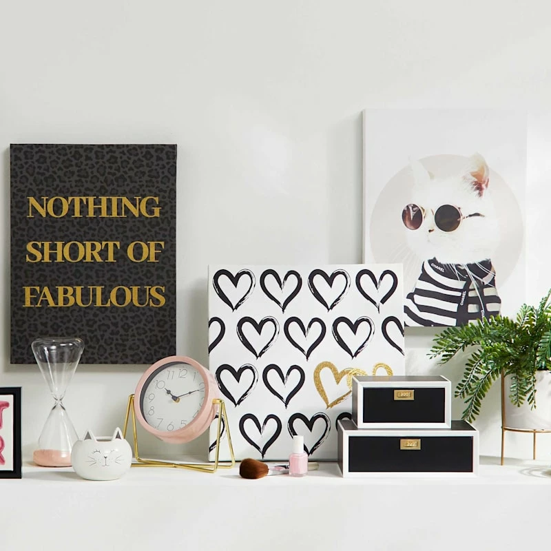 Black & White Wood Box, 9x6 4 Black & White Wood Box, 9x6 - Image 2