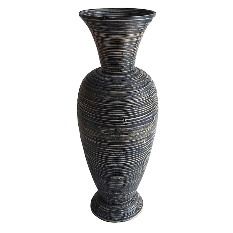 Blue Bamboo Vase, 29" 3 Blue Bamboo Vase, 29"