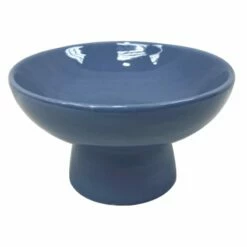 Blue Ceramic Decorative Bowl, 6"