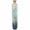 Blue & Gold Floor Vase, 40" 1 Blue & Gold Floor Vase, 40" -Home Decoration Sales Shop blue gold floor vase 40