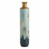 Blue & Gold Metal Floor Vase, 36" 1 Blue & Gold Metal Floor Vase, 36" -Home Decoration Sales Shop blue gold metal floor vase 36