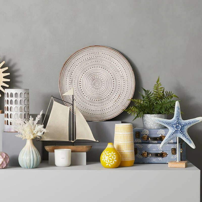 Blue Printed Luggage Box Decor, 11x7 5 Blue Printed Luggage Box Decor, 11x7 - Image 3