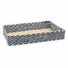 Blue & Tan Seagrass Tray, 20x14 1 Blue & Tan Seagrass Tray, 20x14 -Home Decoration Sales Shop blue tan seagrass tray 20x14 1