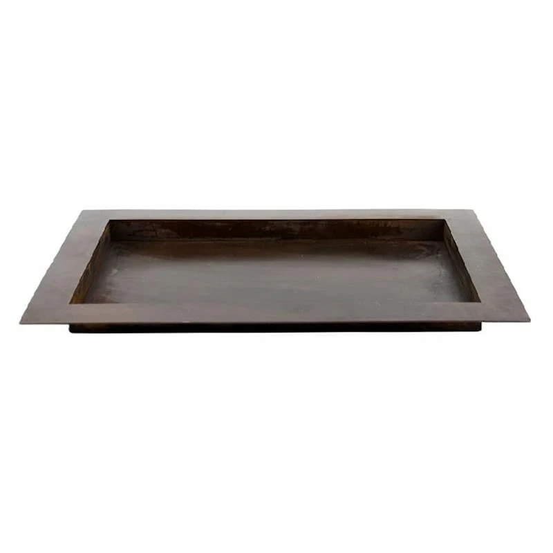 Brown Metal Plate, 24x16 3 Brown Metal Plate, 24x16