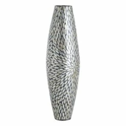 Brown Starburst Capiz Floor Vase, 36"
