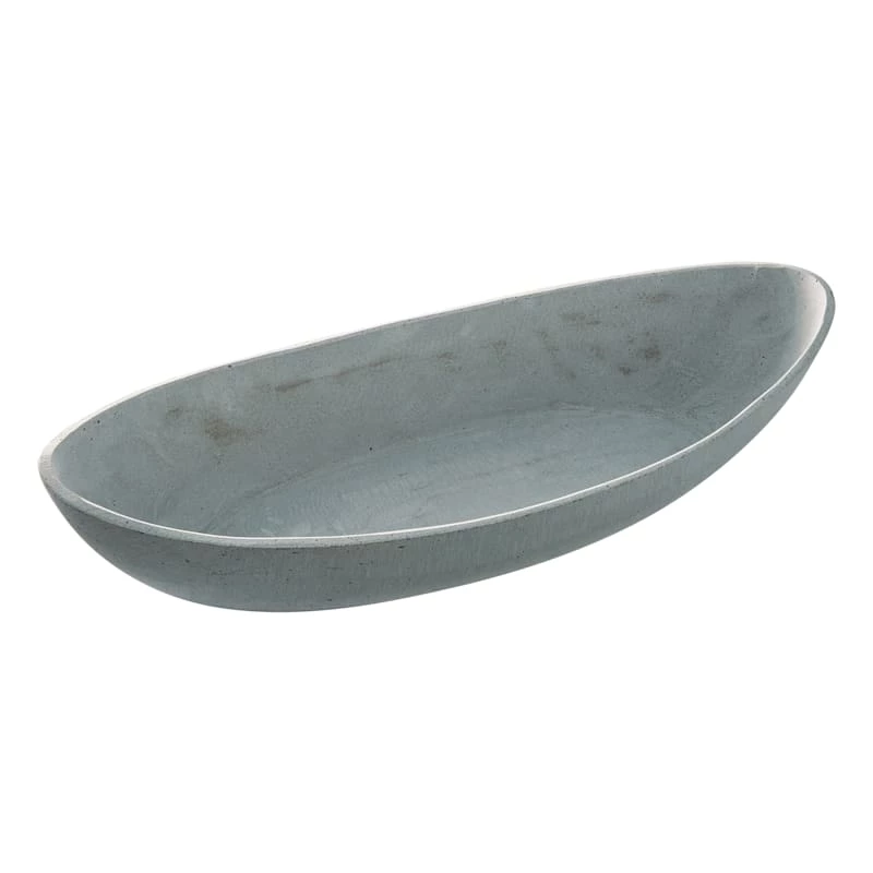Cement-Look Decorative Bowl, 19" 3 Cement-Look Decorative Bowl, 19"