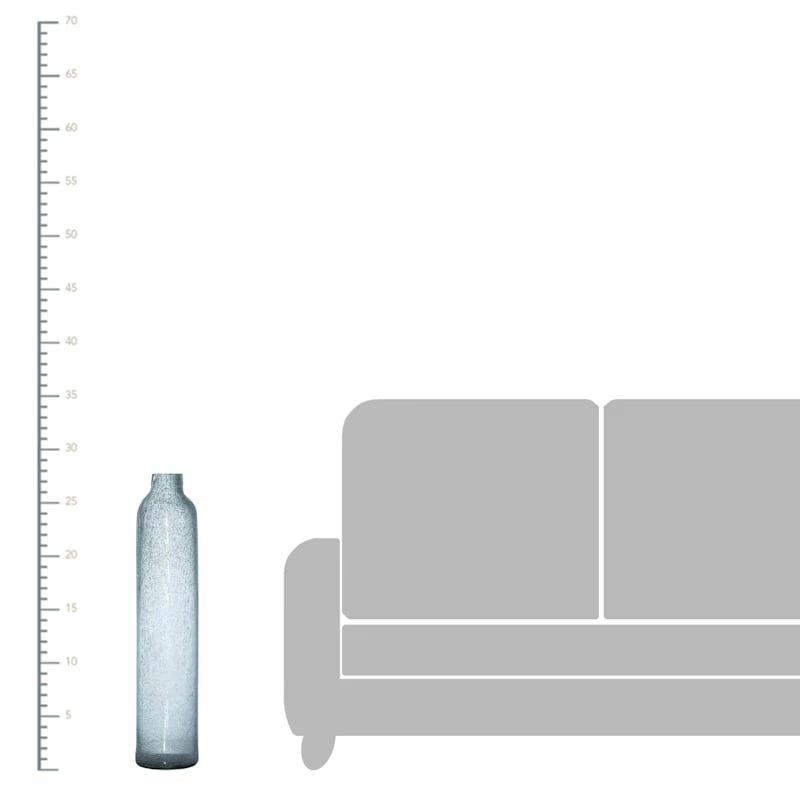 Clear Bubble Floor Vase, 27" 4 Clear Bubble Floor Vase, 27" - Image 2