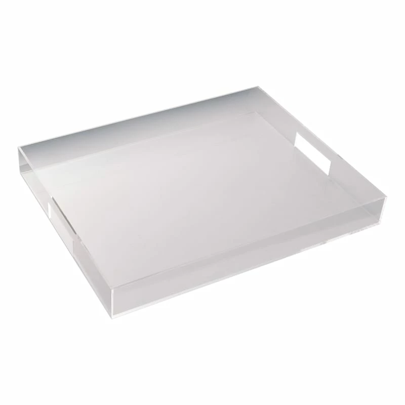 Clear Decorative Tray, 18x14 3 Clear Decorative Tray, 18x14