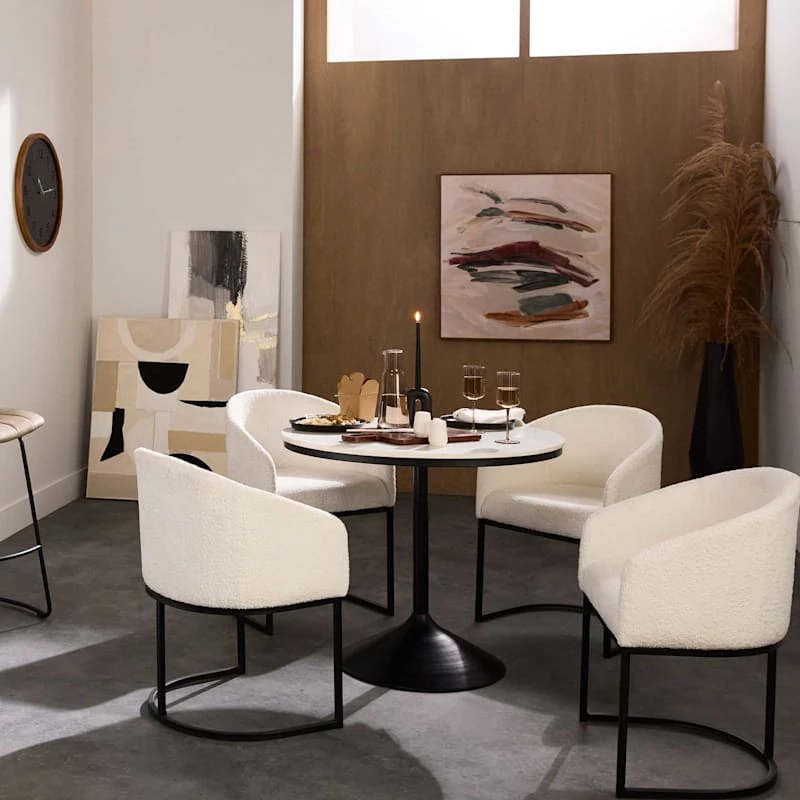 Crosby St Black Geo Floor Vase, 36" 4 Crosby St Black Geo Floor Vase, 36" - Image 2