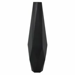 Crosby St Black Geo Floor Vase, 36"