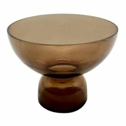 Crosby St Brown Glass Bowl, 8x6
