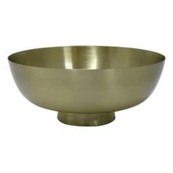 Crosby St Gold Metal Pedestal Bowl, 11"
