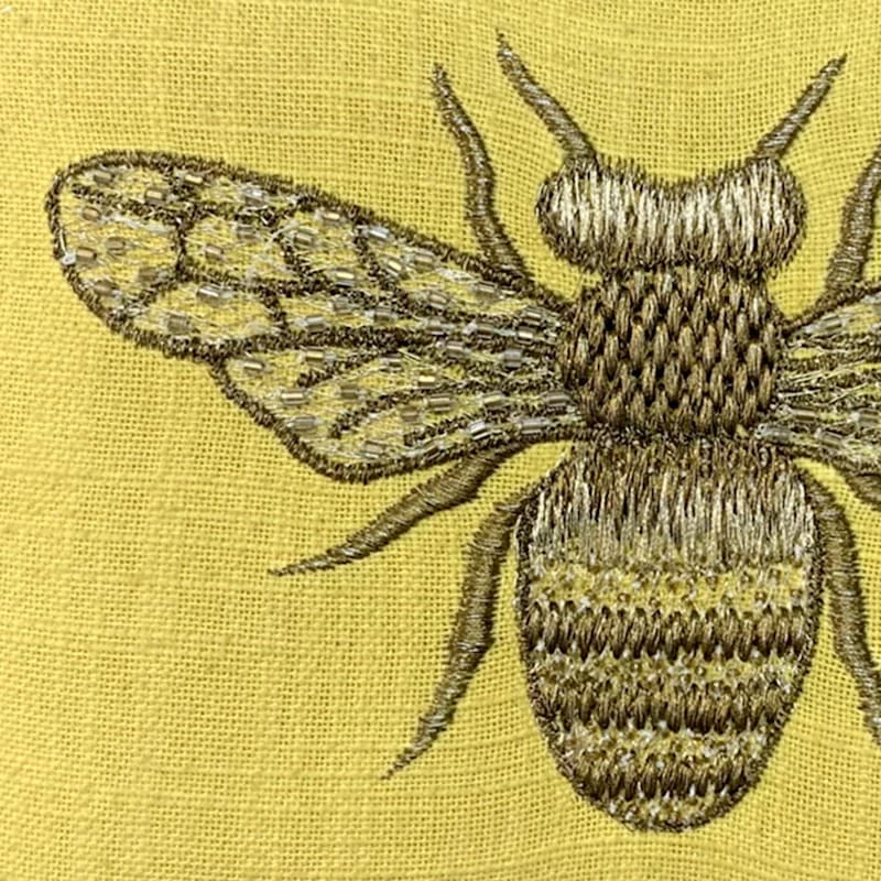Embroidered Bee Jewelry Box 5 Embroidered Bee Jewelry Box - Image 3