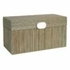 Found & Fable Blue Seagrass Woven Box, 13x6 1 Found & Fable Blue Seagrass Woven Box, 13x6 -Home Decoration Sales Shop found fable blue seagrass woven box 13x6 1