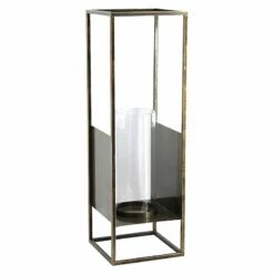 Found & Fable Bronze Metal Lantern, 27"
