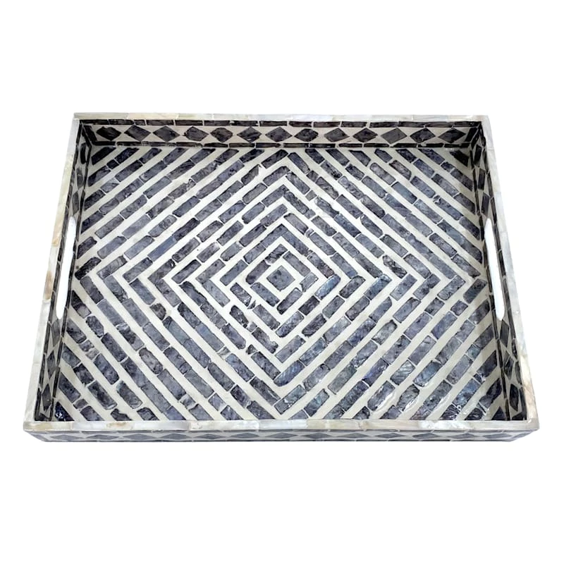 Found & Fable Natural Capiz Decorative Tray, 16x12 3 Found & Fable Natural Capiz Decorative Tray, 16x12