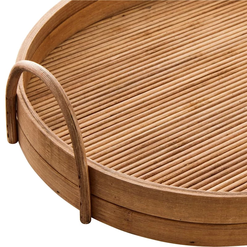 Found & Fable Natural Wood Tray, 16" 4 Found & Fable Natural Wood Tray, 16" - Image 2