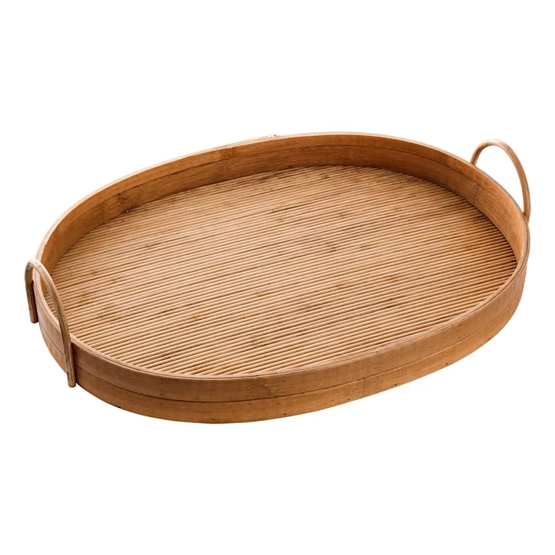 Found & Fable Natural Wood Tray, 19" 3 Found & Fable Natural Wood Tray, 19"