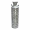 Galvanized Metal Floor Vase, 35" 1 Galvanized Metal Floor Vase, 35" -Home Decoration Sales Shop galvanized metal floor vase 35