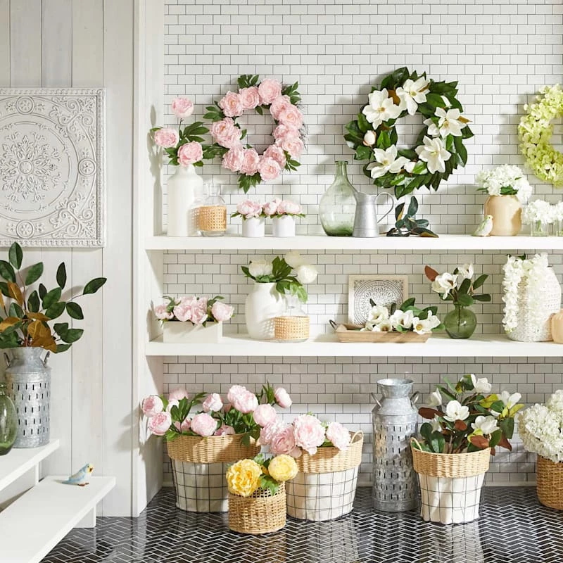 Galvanized Metal Floor Vase, 35" 5 Galvanized Metal Floor Vase, 35" - Image 3