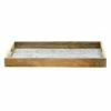 Galvanized Metal & Wood Decorative Tray, 19x13
