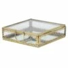 Glass Box Decor With Gold Heirloom Rim, 5" 2 Glass Box Decor With Gold Heirloom Rim, 5" -Home Decoration Sales Shop glass box decor with gold heirloom rim 5
