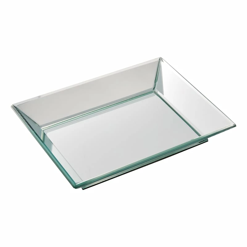 Glass Mirror Tray, 12x9 3 Glass Mirror Tray, 12x9