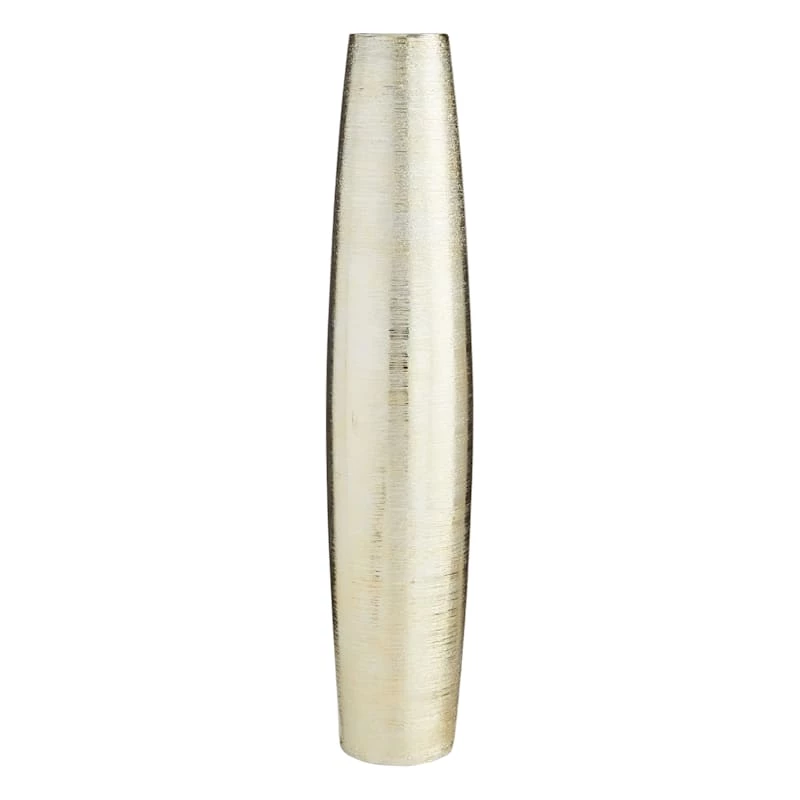 Gold Ceramic Vase, 30" 3 Gold Ceramic Vase, 30"