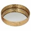 Gold Foiled Round Mirror Decorative Tray, 12" 2 Gold Foiled Round Mirror Decorative Tray, 12" -Home Decoration Sales Shop gold foiled round mirror decorative tray 12