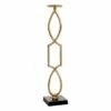 Gold Geo Pillar Candle Holder, 30" 1 Gold Geo Pillar Candle Holder, 30" -Home Decoration Sales Shop gold geo pillar candle holder 30