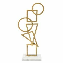 Gold Geo Sculpture, 20"