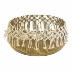 Gold Metal Bowl, 15"