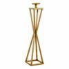 Gold Metal Candle Holder, 29" 2 Gold Metal Candle Holder, 29" -Home Decoration Sales Shop gold metal candle holder 29