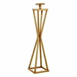 Gold Metal Candle Holder, 29"