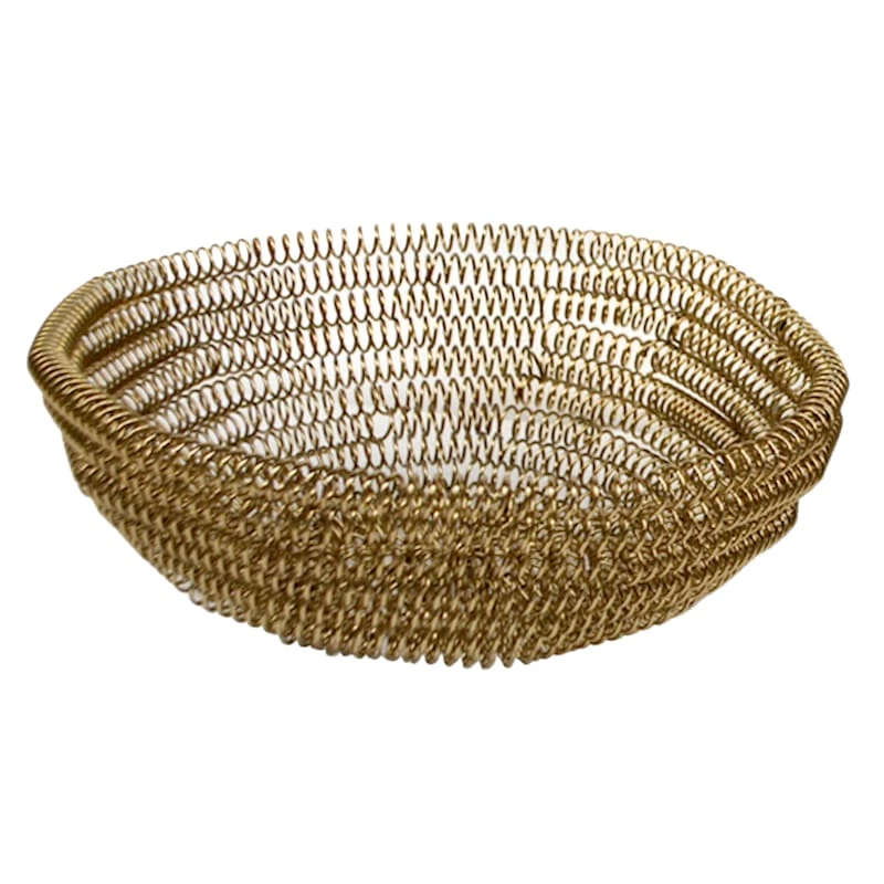 Gold Wire Decorative Bowl, 14" 3 Gold Wire Decorative Bowl, 14"
